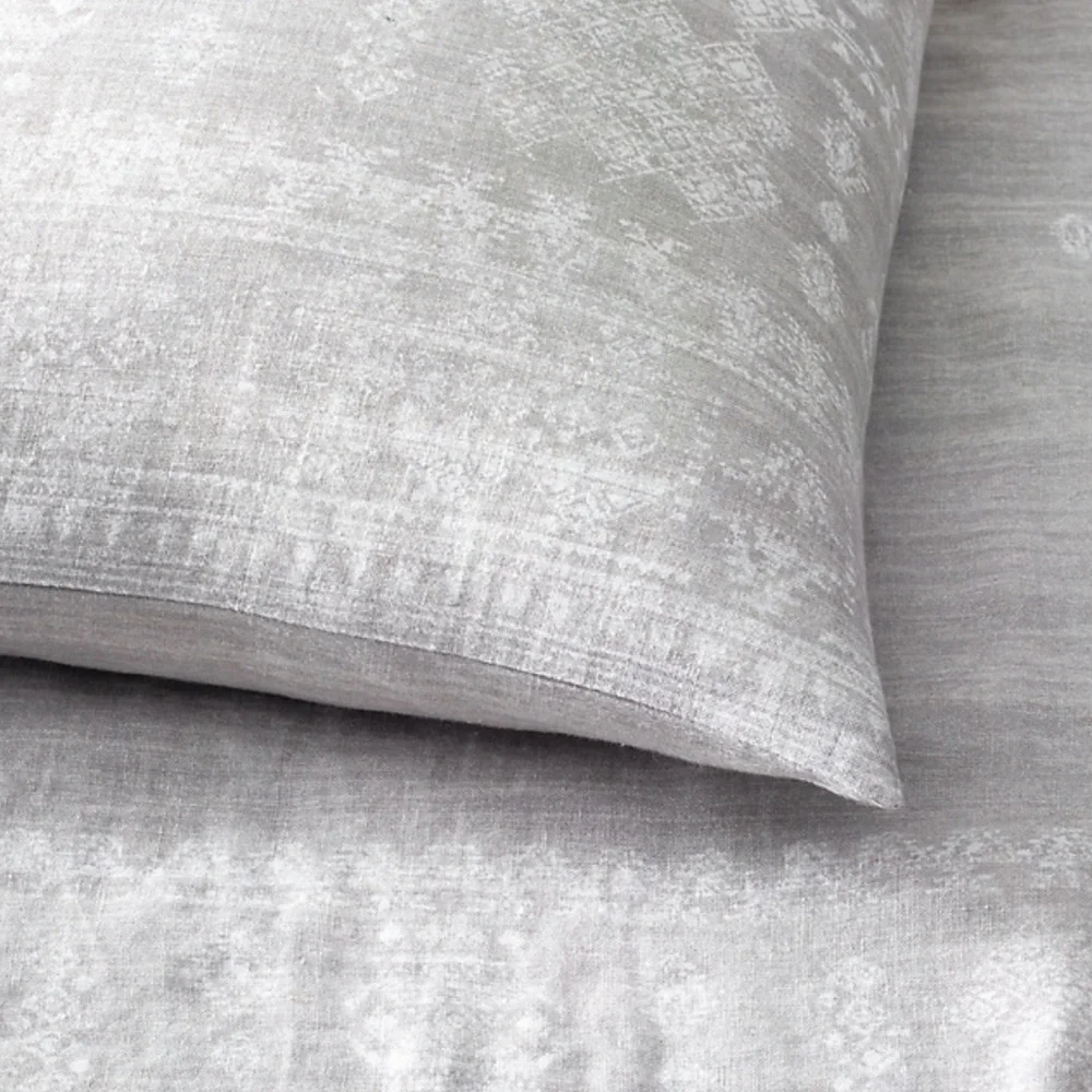 ✅NEW! LINEN GOA QUEEN LOUNGER SHAM in FOG